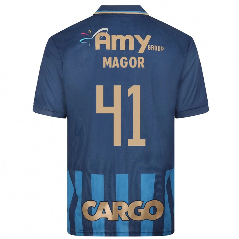 Danxen Heren Roee Magor #41 Donkerblauw Blauw Uitshirt Uittenue 2025/26 T-Shirt België