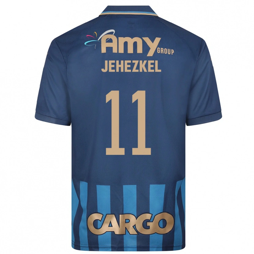 Danxen Heren Sagiv Jehezkel #11 Donkerblauw Blauw Uitshirt Uittenue 2025/26 T-Shirt België