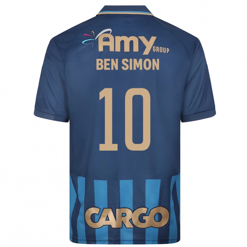 Danxen Heren Ilay Ben Simon #10 Donkerblauw Blauw Uitshirt Uittenue 2025/26 T-Shirt België