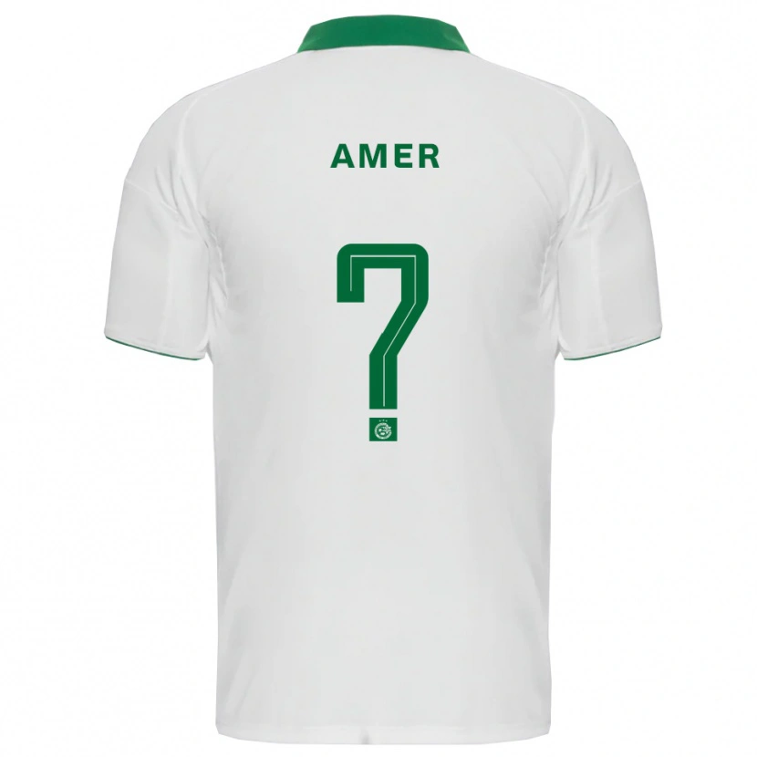 Danxen Heren Mohamad Amer #0 Wit Groen Uitshirt Uittenue 2025/26 T-Shirt België