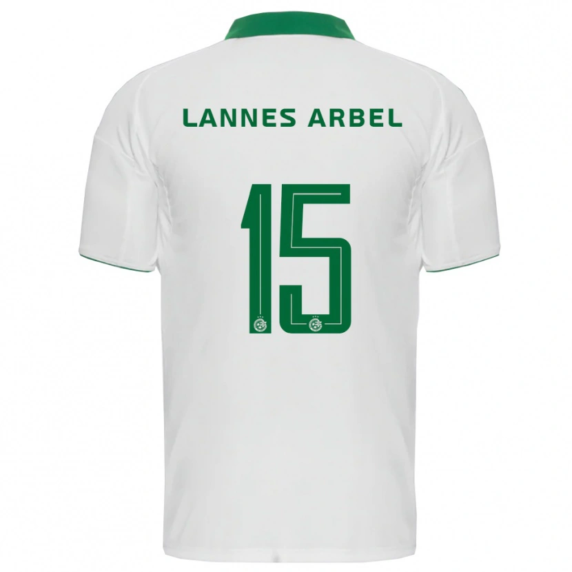 Danxen Heren Tomer Lannes Arbel #15 Wit Groen Uitshirt Uittenue 2025/26 T-Shirt België
