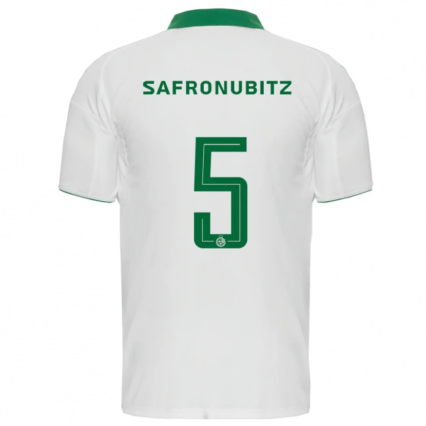 Danxen Heren Dan Safronubitz #5 Wit Groen Uitshirt Uittenue 2025/26 T-Shirt België