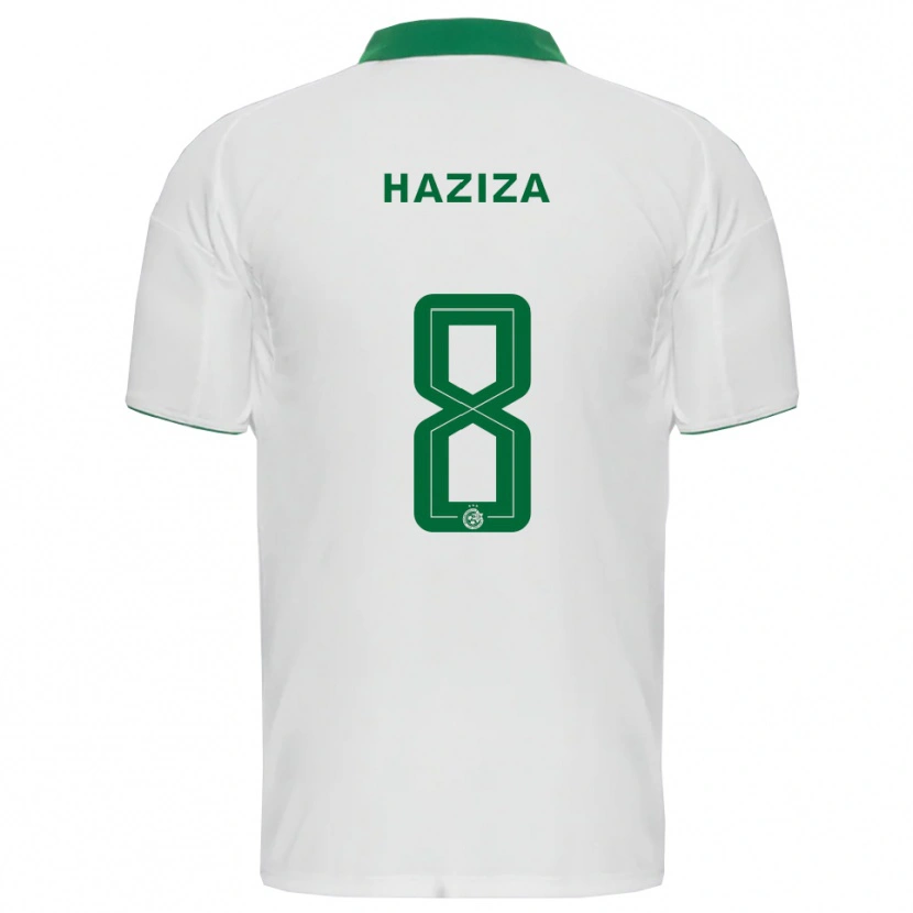 Danxen Heren Dolev Haziza #8 Wit Groen Uitshirt Uittenue 2025/26 T-Shirt België