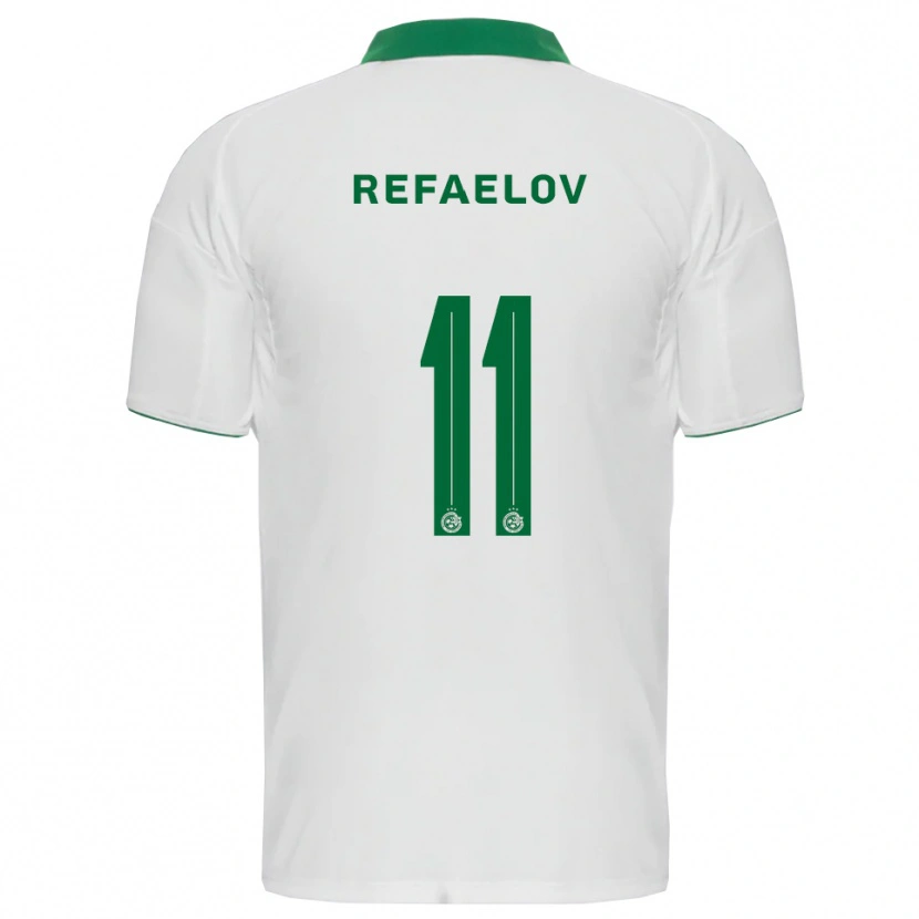 Danxen Heren Lior Refaelov #11 Wit Groen Uitshirt Uittenue 2025/26 T-Shirt België
