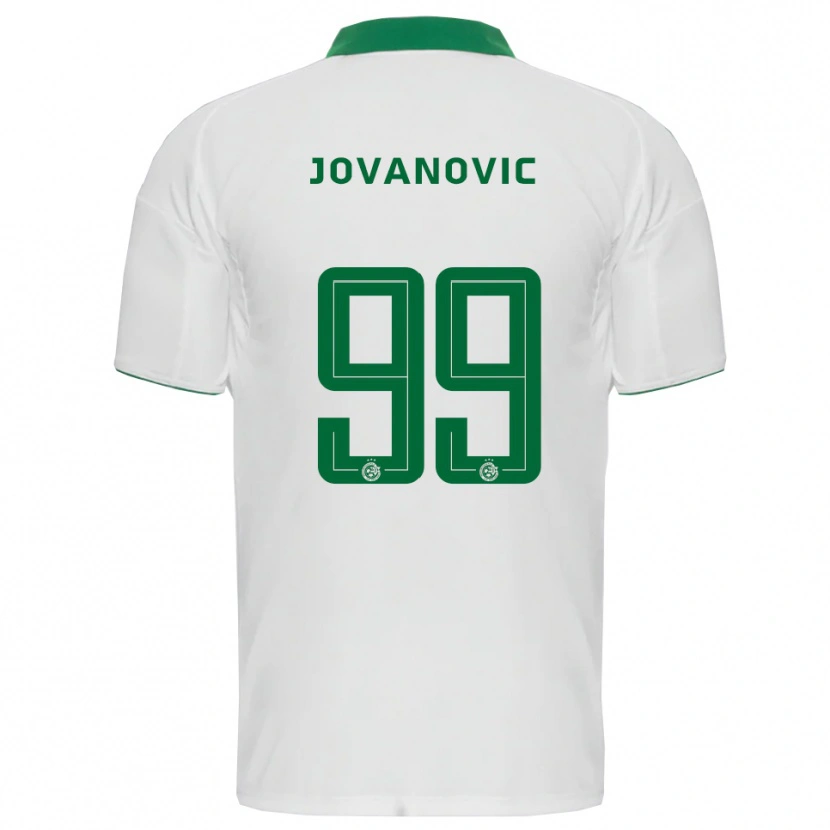 Danxen Heren Djordje Jovanovic #99 Wit Groen Uitshirt Uittenue 2025/26 T-Shirt België