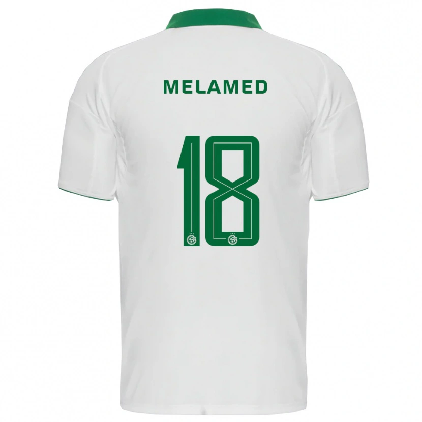 Danxen Heren Guy Melamed #18 Wit Groen Uitshirt Uittenue 2025/26 T-Shirt België