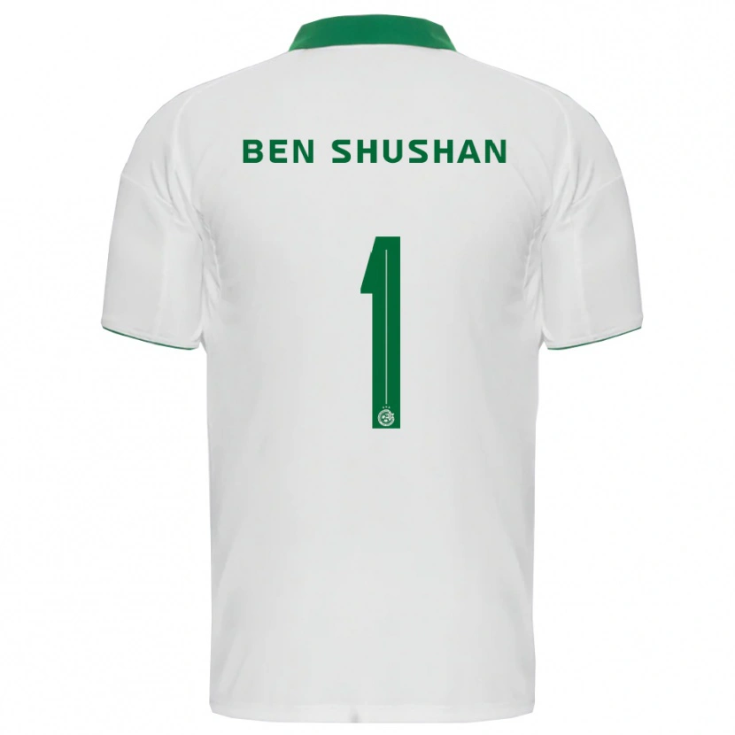 Danxen Heren Ori Ben Shushan #1 Wit Groen Uitshirt Uittenue 2025/26 T-Shirt België