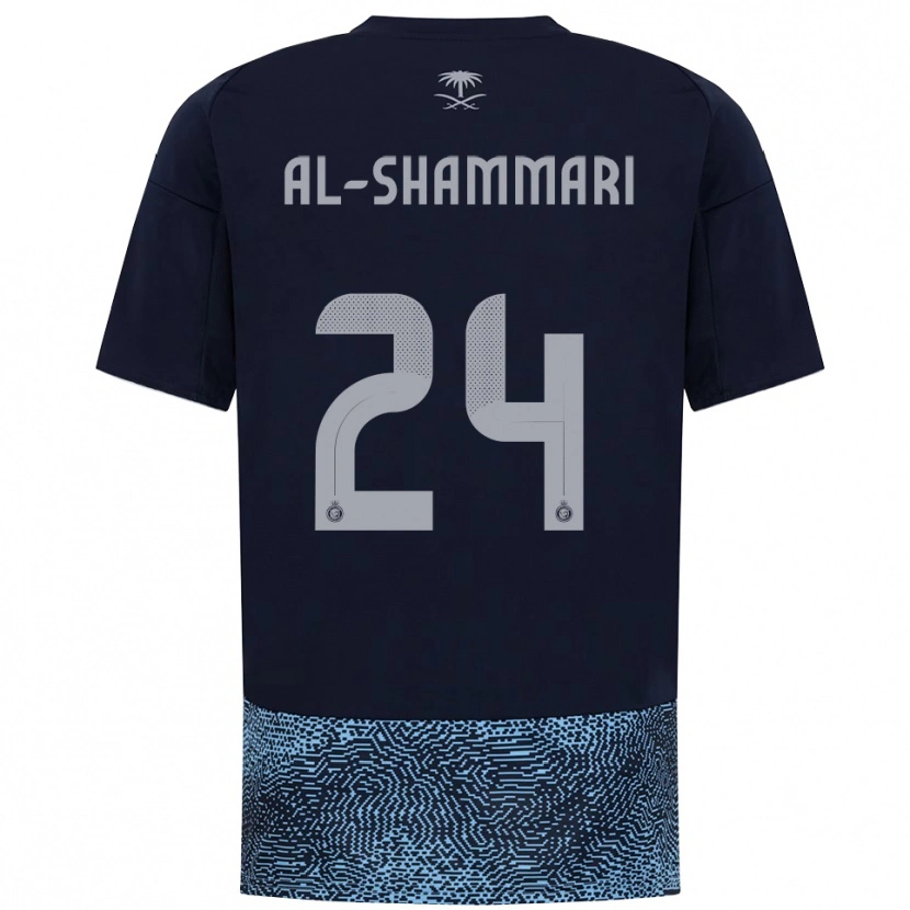 Danxen Heren Mansour Al-Shammari #24 Donkerblauw Hemelsblauw Uitshirt Uittenue 2025/26 T-Shirt België