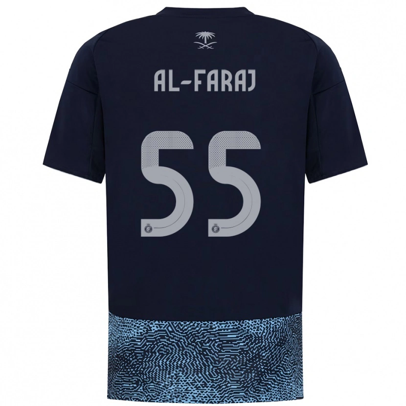Danxen Heren Abdulaziz Al-Faraj #55 Donkerblauw Hemelsblauw Uitshirt Uittenue 2025/26 T-Shirt België