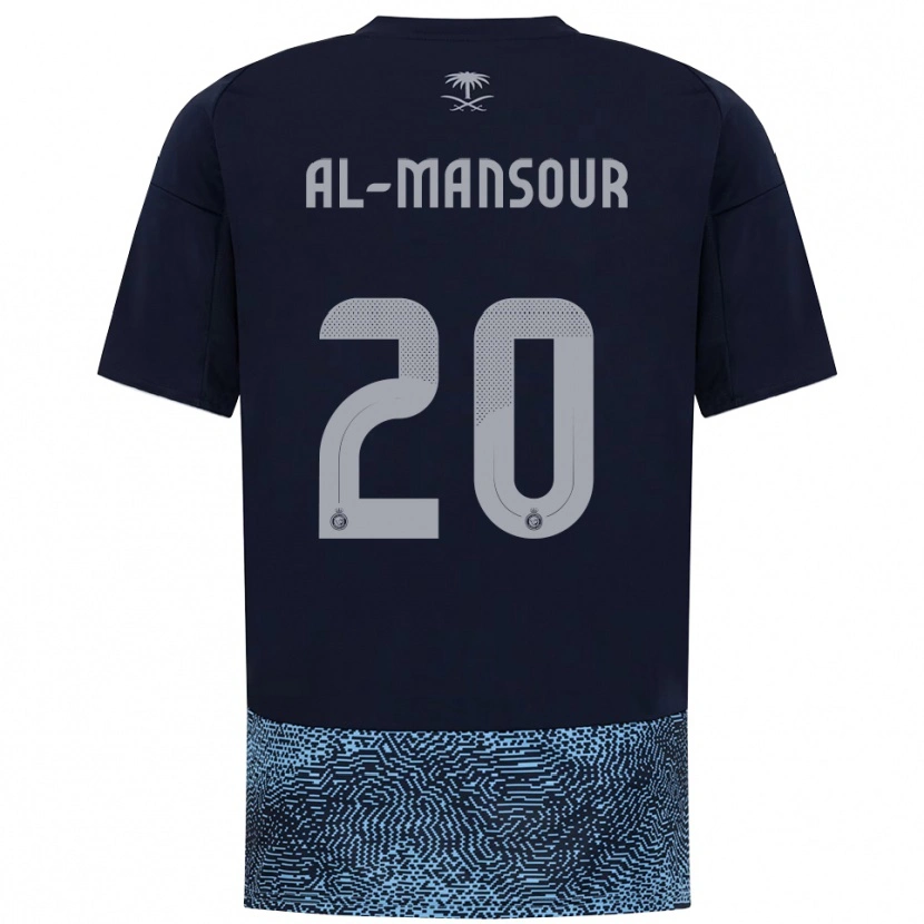 Danxen Heren Hamad Al-Mansour #20 Donkerblauw Hemelsblauw Uitshirt Uittenue 2025/26 T-Shirt België