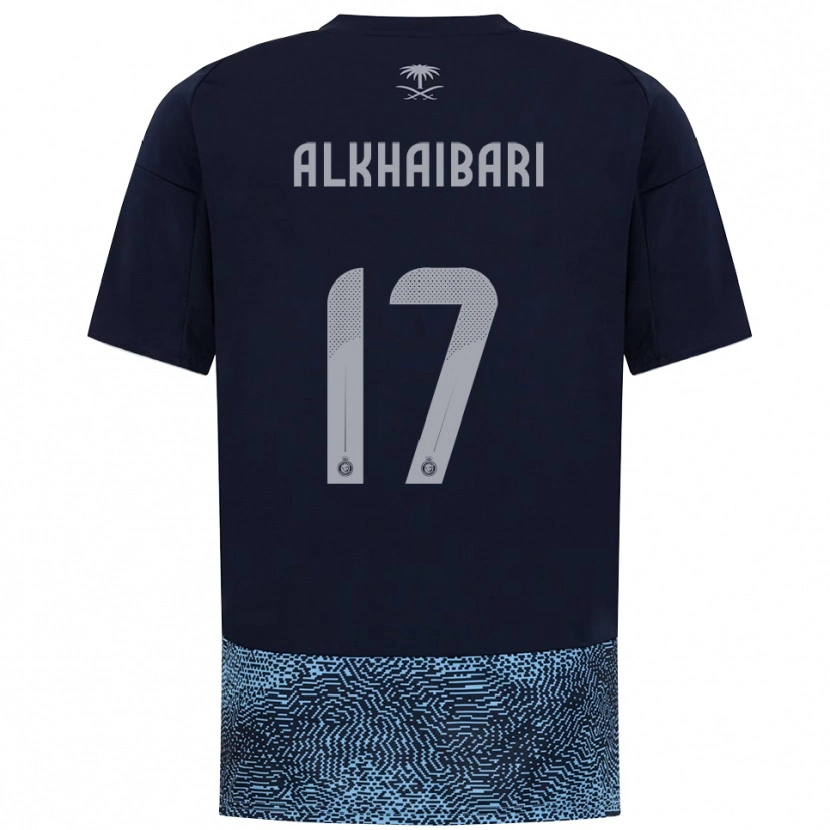 Danxen Heren Abdullah Al-Khaibari #17 Donkerblauw Hemelsblauw Uitshirt Uittenue 2025/26 T-Shirt België