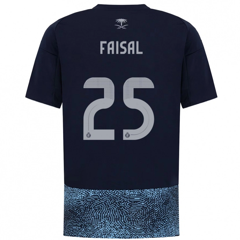 Danxen Heren Samira Faisal #25 Donkerblauw Hemelsblauw Uitshirt Uittenue 2025/26 T-Shirt België