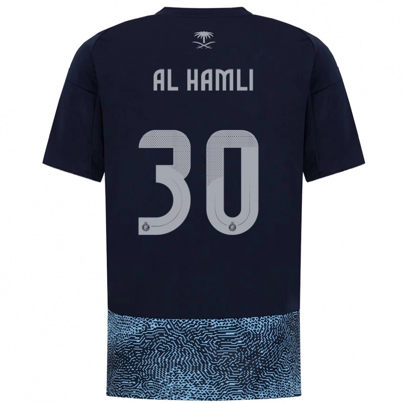 Danxen Heren Noura Al-Hamli #30 Donkerblauw Hemelsblauw Uitshirt Uittenue 2025/26 T-Shirt België