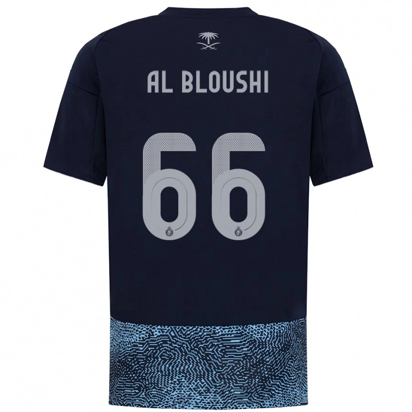 Danxen Heren Reem Al-Bloushi #66 Donkerblauw Hemelsblauw Uitshirt Uittenue 2025/26 T-Shirt België