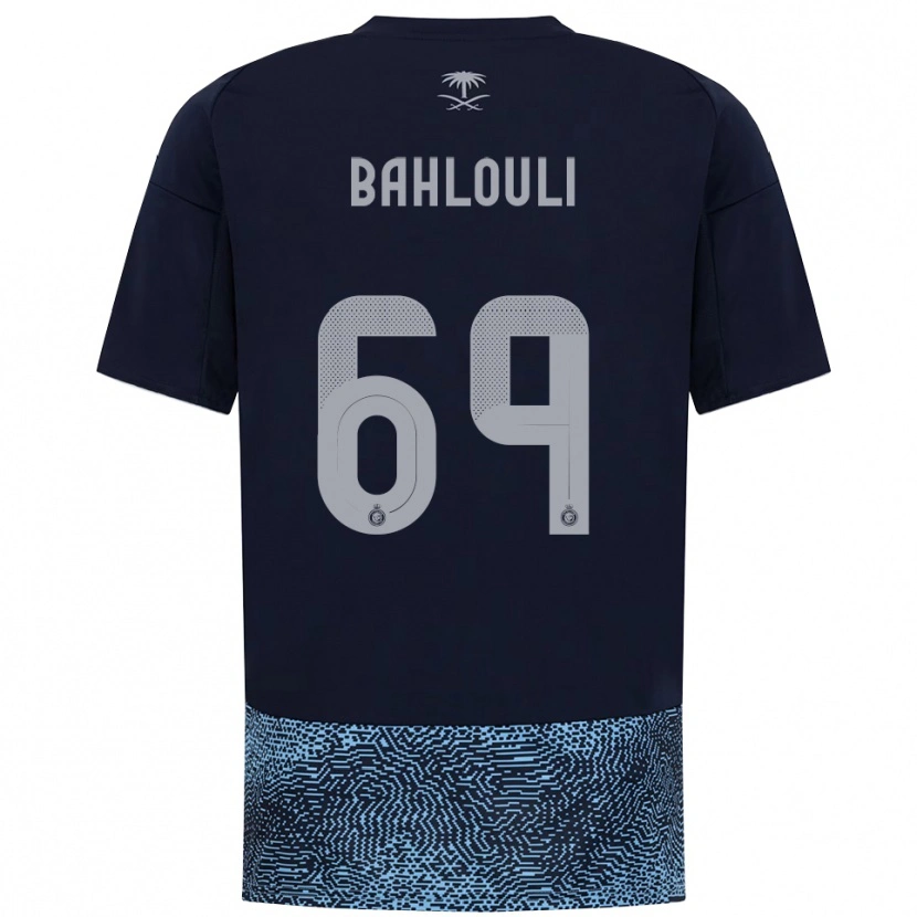 Danxen Heren Nesrine Bahlouli #69 Donkerblauw Hemelsblauw Uitshirt Uittenue 2025/26 T-Shirt België