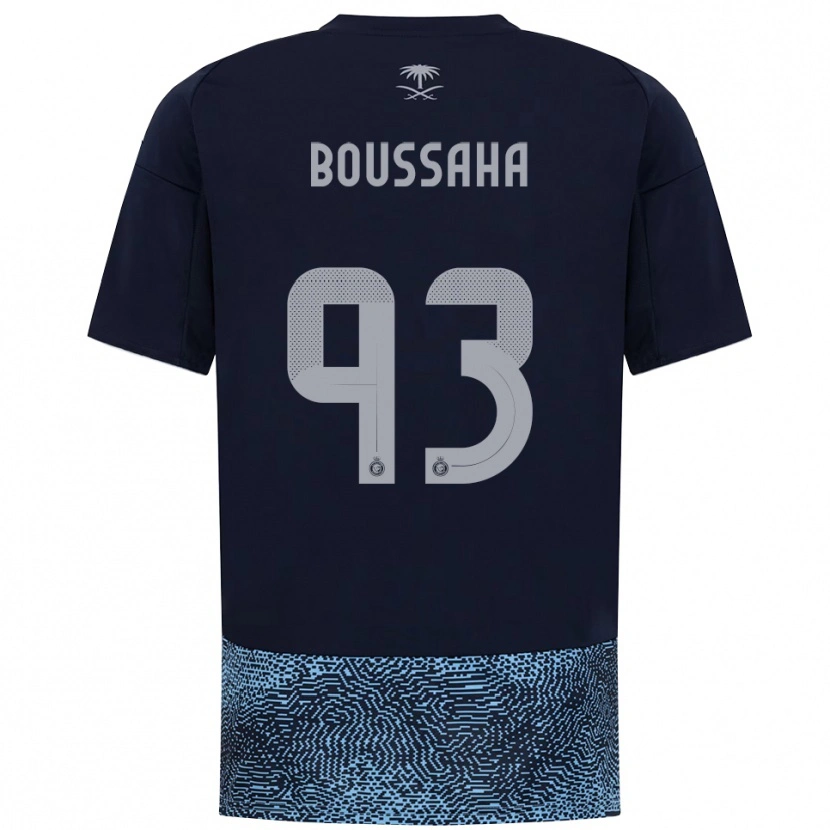 Danxen Heren Lina Boussaha #93 Donkerblauw Hemelsblauw Uitshirt Uittenue 2025/26 T-Shirt België
