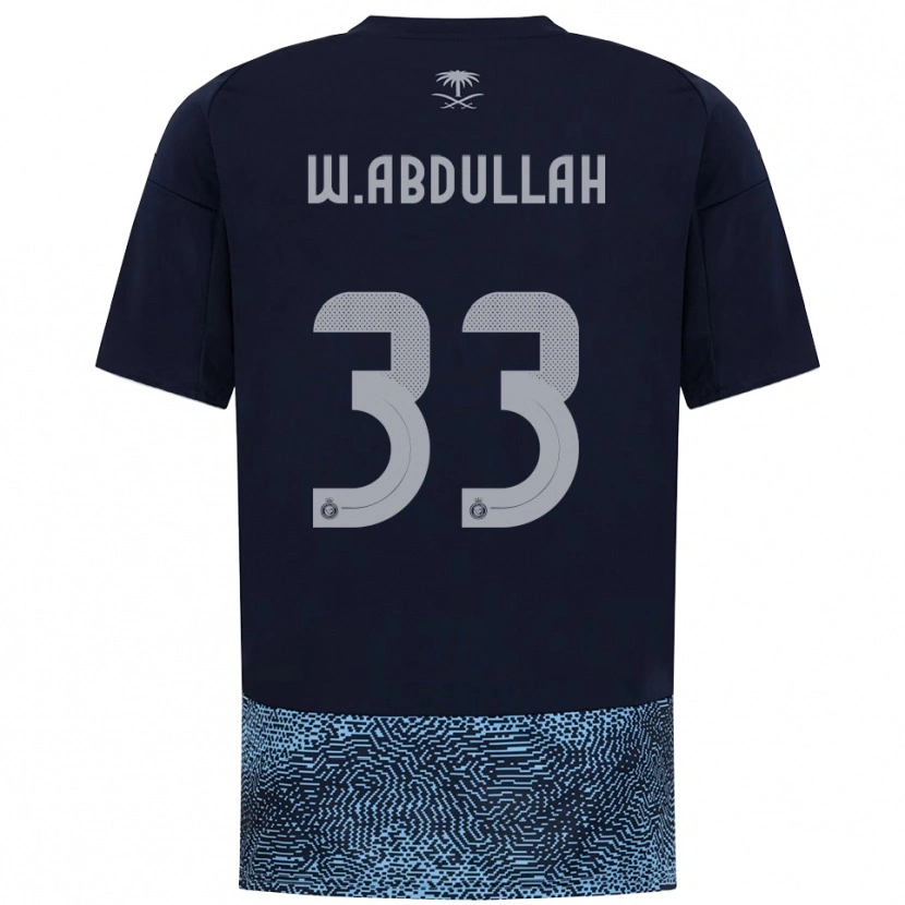 Danxen Heren Waleed Abdullah #33 Donkerblauw Hemelsblauw Uitshirt Uittenue 2025/26 T-Shirt België