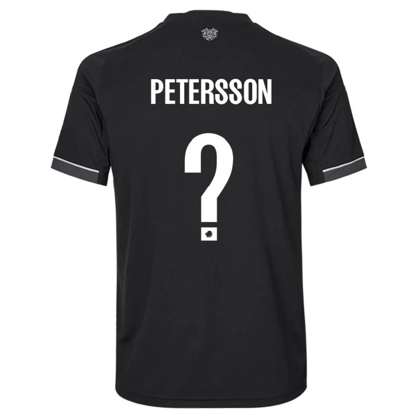 Danxen Heren Oliver Petersson #0 Zwart Wit Uitshirt Uittenue 2025/26 T-Shirt België