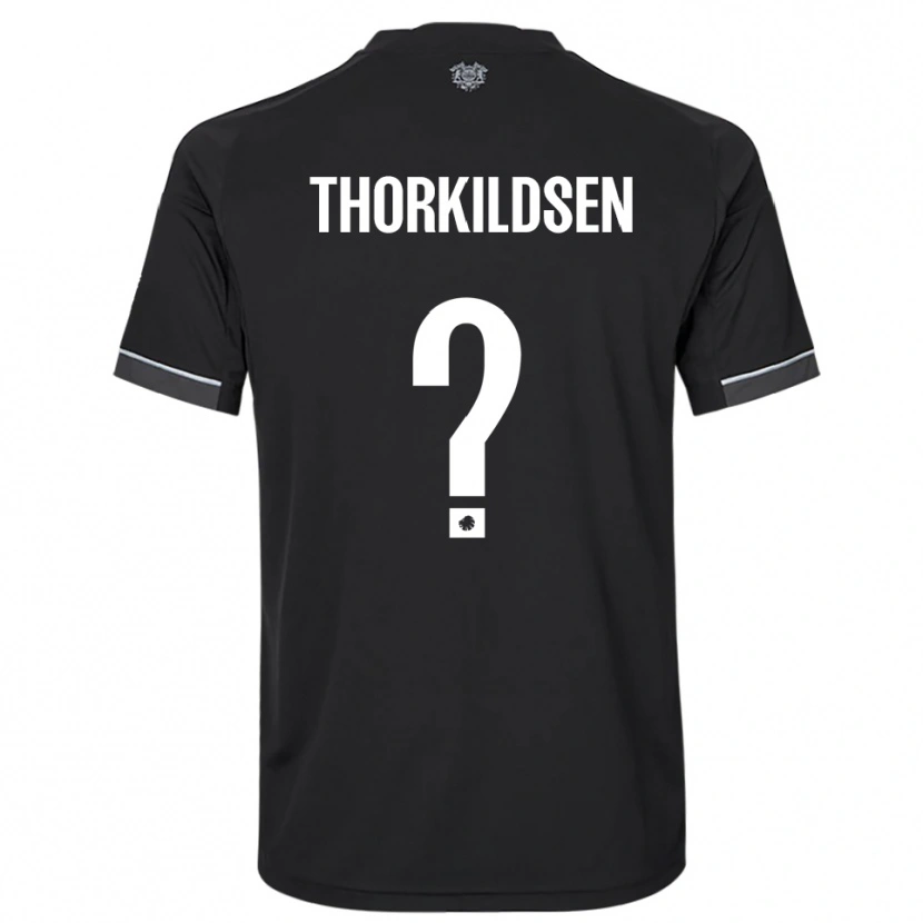 Danxen Heren Elias Thorkildsen #0 Zwart Wit Uitshirt Uittenue 2025/26 T-Shirt België