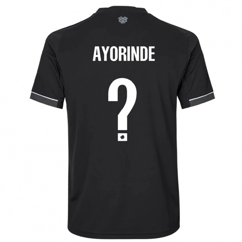 Danxen Heren Noah Ayorinde #0 Zwart Wit Uitshirt Uittenue 2025/26 T-Shirt België