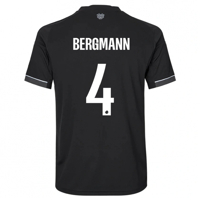 Danxen Heren Olivia Bergmann #4 Zwart Wit Uitshirt Uittenue 2025/26 T-Shirt België