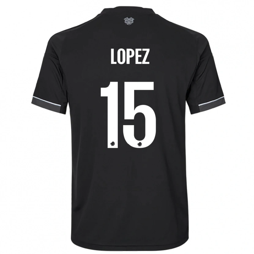 Danxen Heren Marcos López #15 Zwart Wit Uitshirt Uittenue 2025/26 T-Shirt België