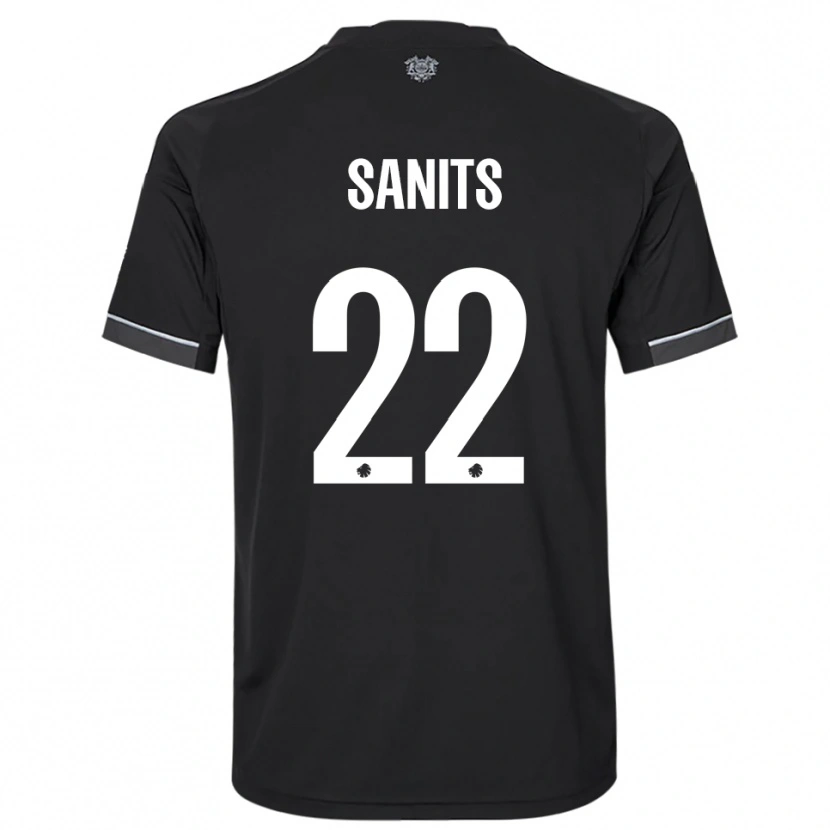 Danxen Heren Dimitri Sanits #22 Zwart Wit Uitshirt Uittenue 2025/26 T-Shirt België