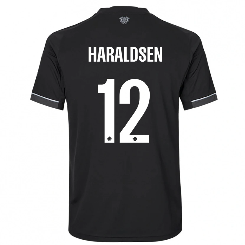 Danxen Heren Henrik Haraldsen #12 Zwart Wit Uitshirt Uittenue 2025/26 T-Shirt België