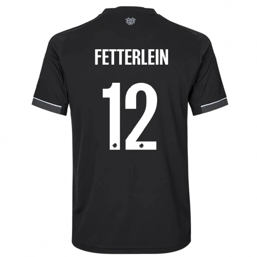 Danxen Heren Sean Fetterlein #12 Zwart Wit Uitshirt Uittenue 2025/26 T-Shirt België