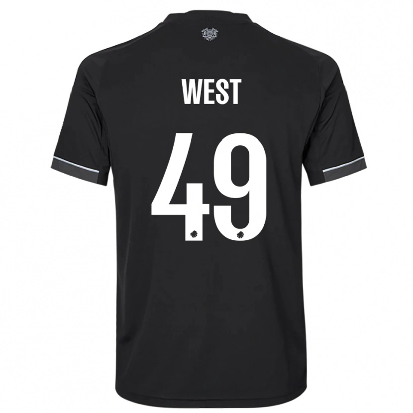 Danxen Heren Liam West #49 Zwart Wit Uitshirt Uittenue 2025/26 T-Shirt België