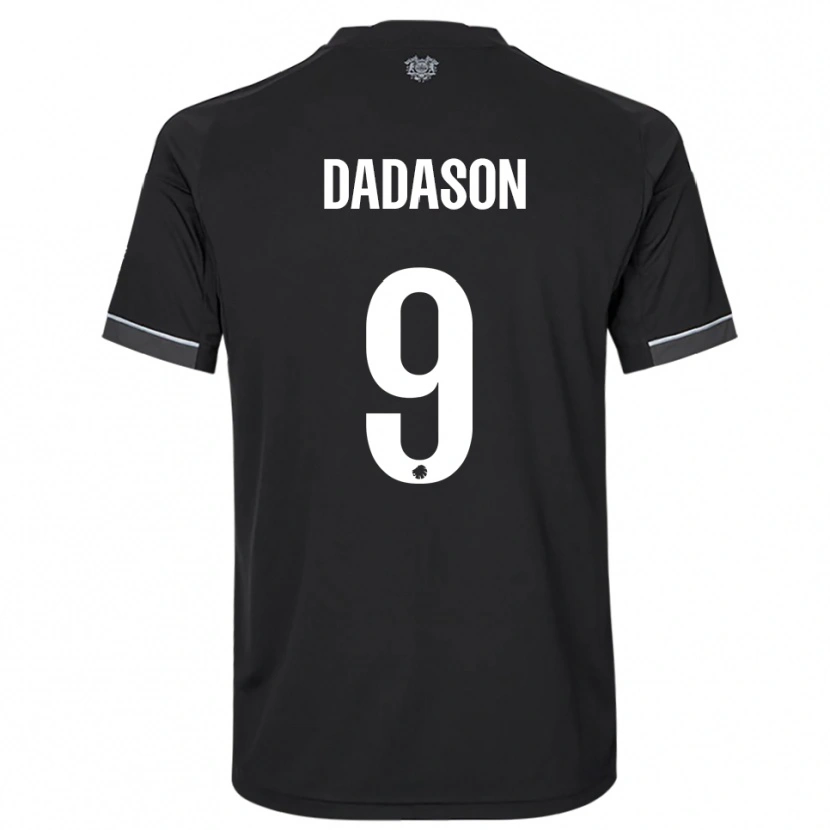 Danxen Heren Viktor Dadason #9 Zwart Wit Uitshirt Uittenue 2025/26 T-Shirt België
