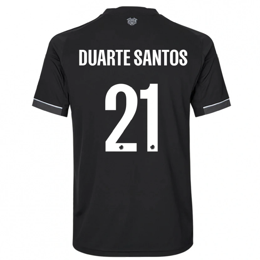 Danxen Heren Gabriel Duarte Santos #21 Zwart Wit Uitshirt Uittenue 2025/26 T-Shirt België