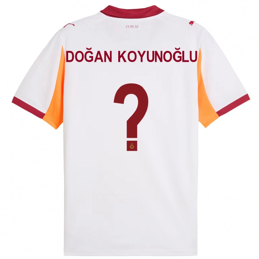 Danxen Heren Arda Doğan Koyunoğlu #0 Wit Rood Uitshirt Uittenue 2025/26 T-Shirt België