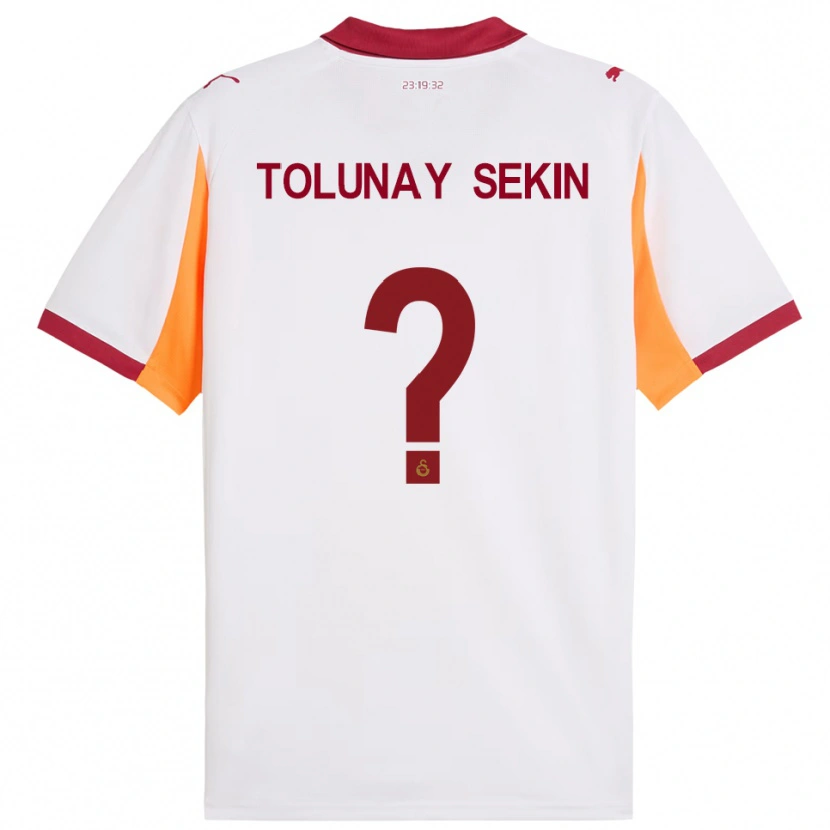 Danxen Heren Burak Tolunay Sekin #0 Wit Rood Uitshirt Uittenue 2025/26 T-Shirt België