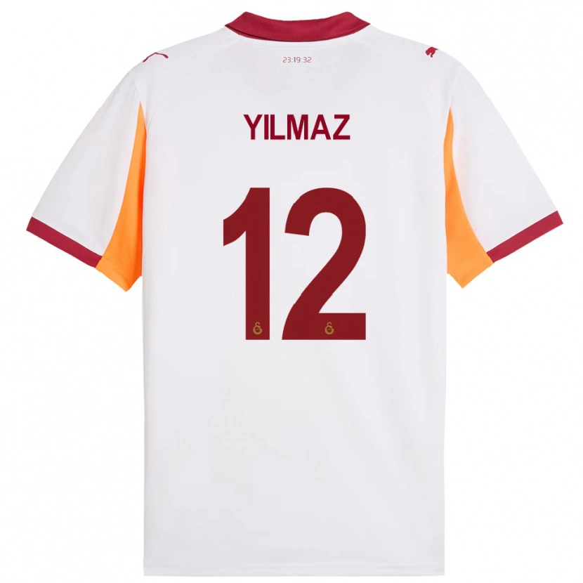 Danxen Heren Arda Yılmaz #12 Wit Rood Uitshirt Uittenue 2025/26 T-Shirt België