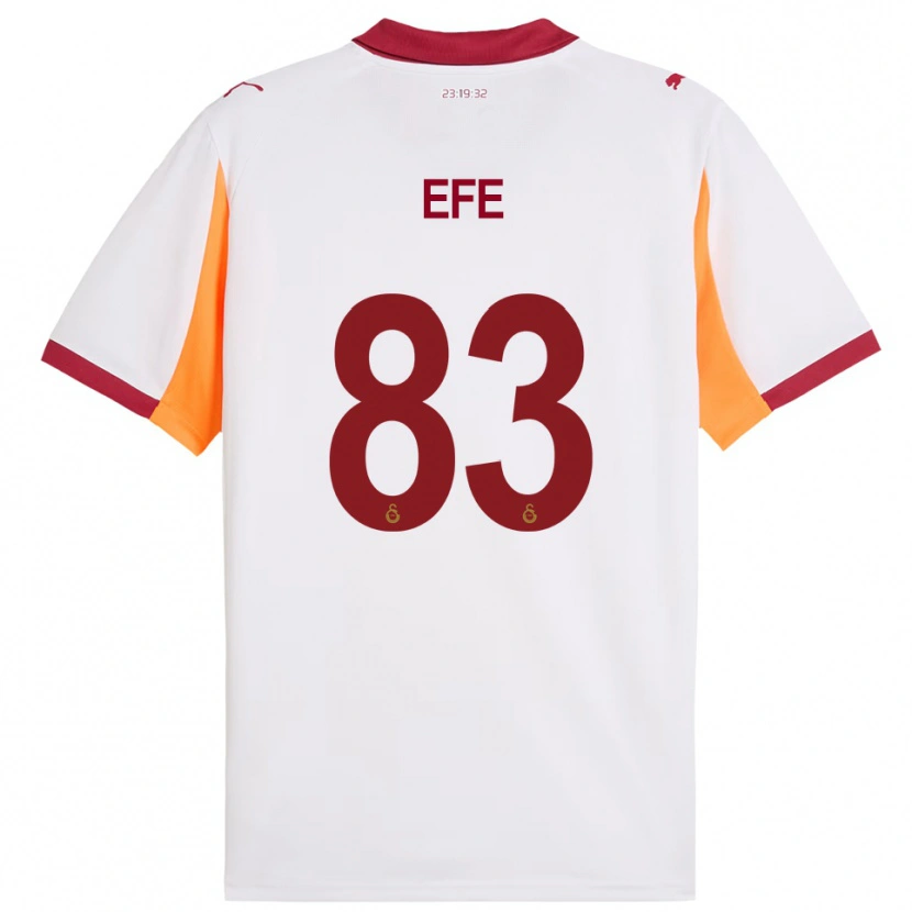 Danxen Heren Efe Akman #83 Wit Rood Uitshirt Uittenue 2025/26 T-Shirt België
