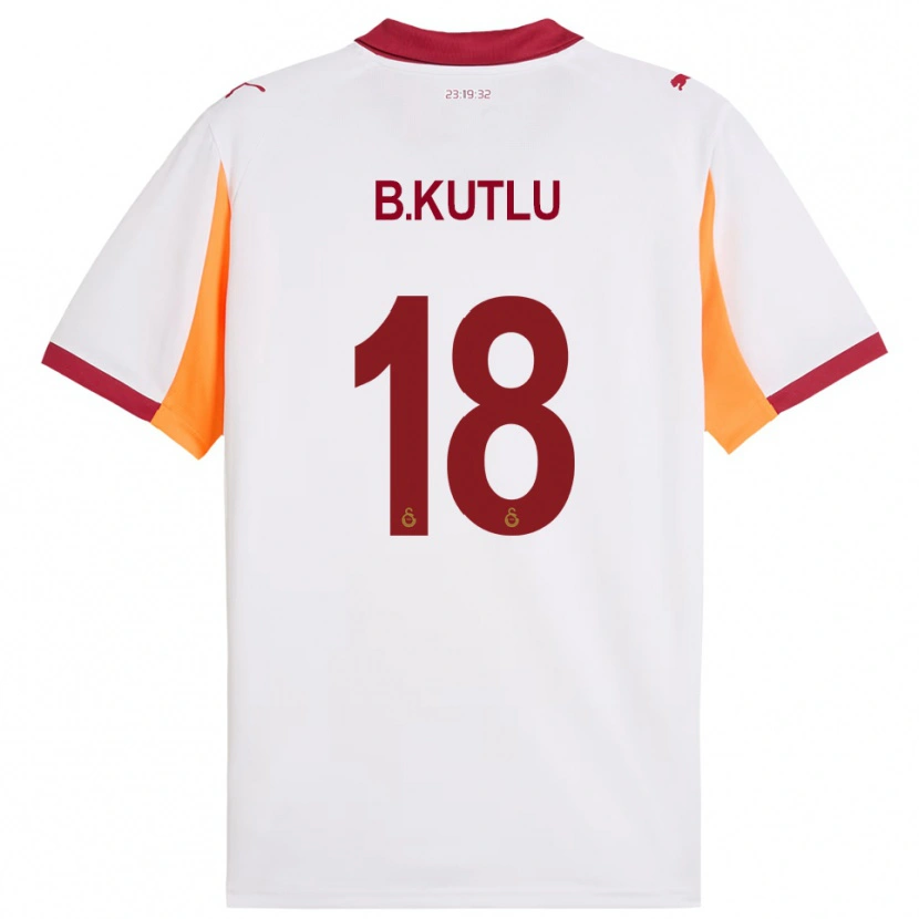 Danxen Heren Berkan Kutlu #18 Wit Rood Uitshirt Uittenue 2025/26 T-Shirt België