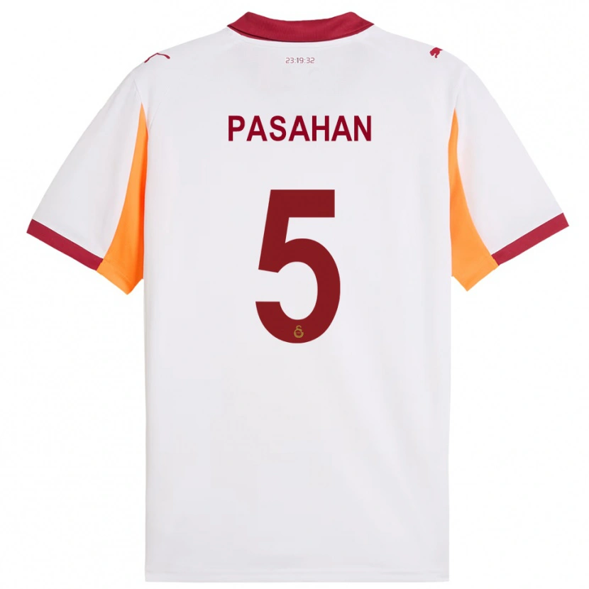 Danxen Heren Eren Pasahan #5 Wit Rood Uitshirt Uittenue 2025/26 T-Shirt België