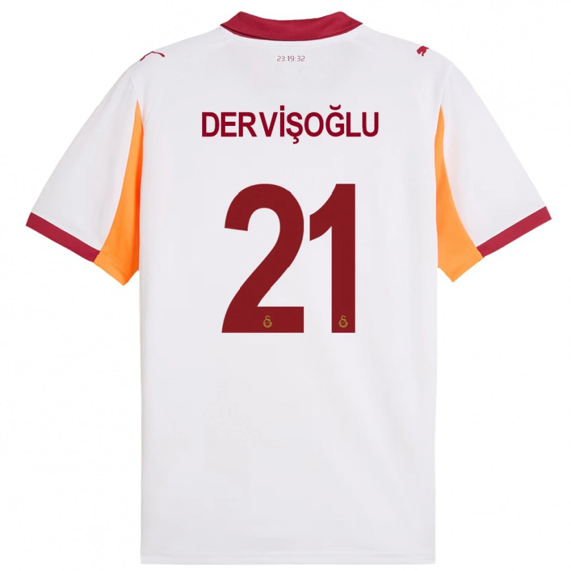 Danxen Heren Halil Dervişoğlu #21 Wit Rood Uitshirt Uittenue 2025/26 T-Shirt België