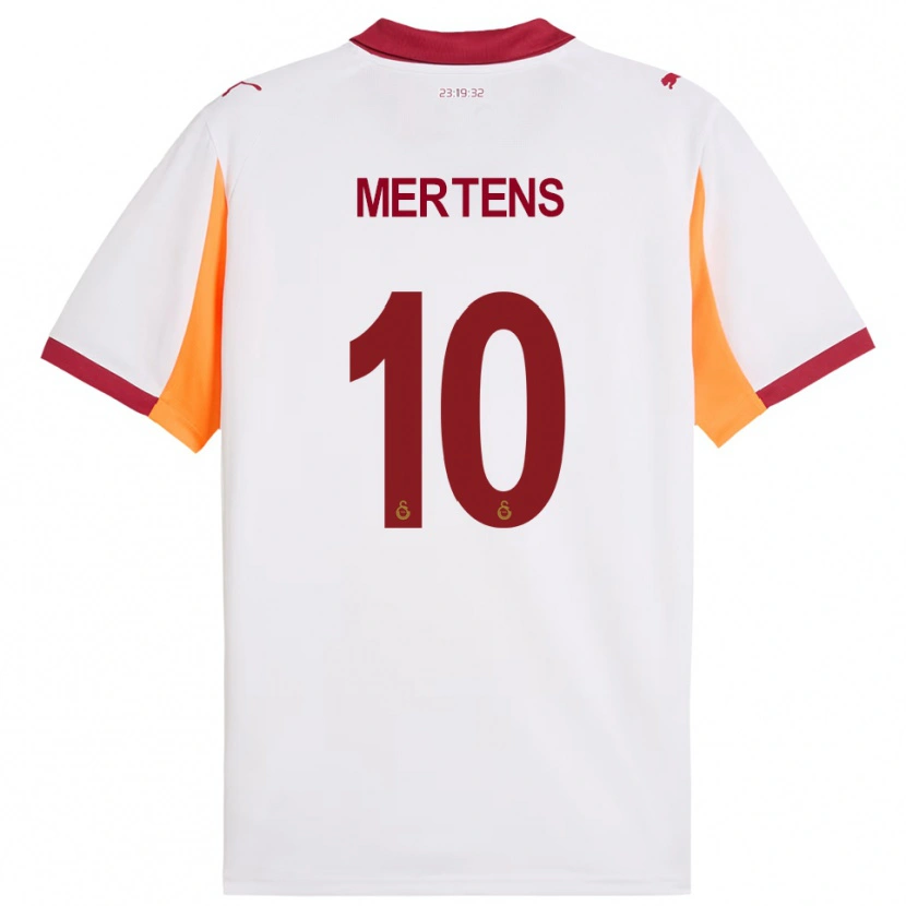 Danxen Heren Dries Mertens #10 Wit Rood Uitshirt Uittenue 2025/26 T-Shirt België
