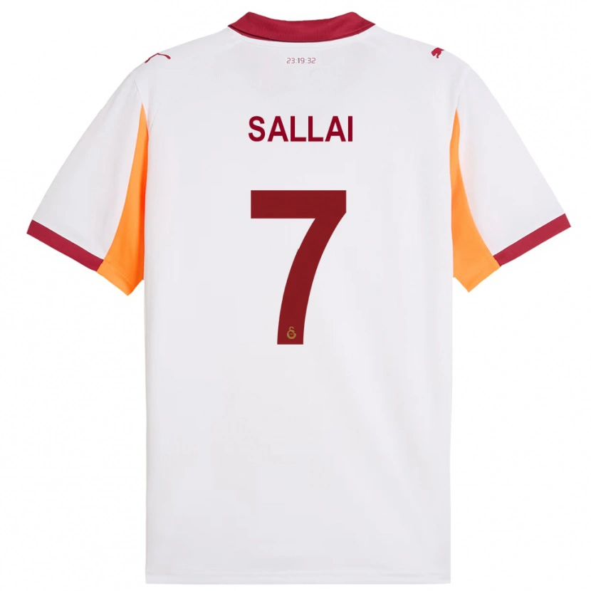 Danxen Heren Roland Sallai #7 Wit Rood Uitshirt Uittenue 2025/26 T-Shirt België