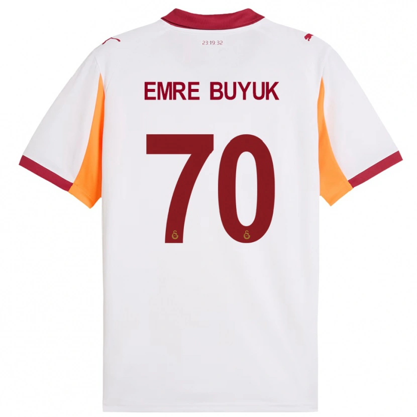 Danxen Heren Enes Emre Büyük #70 Wit Rood Uitshirt Uittenue 2025/26 T-Shirt België