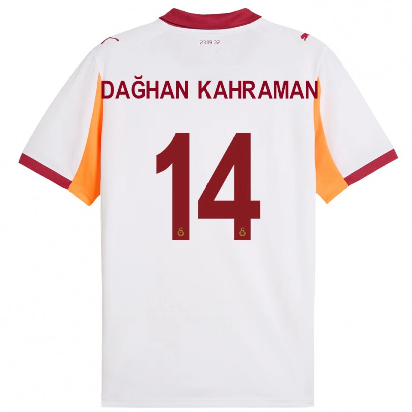 Danxen Heren Yusuf Dağhan Kahraman #14 Wit Rood Uitshirt Uittenue 2025/26 T-Shirt België
