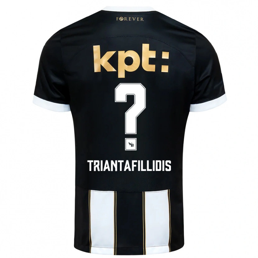 Danxen Heren Nevin Triantafillidis #0 Zwart Wit Uitshirt Uittenue 2025/26 T-Shirt België