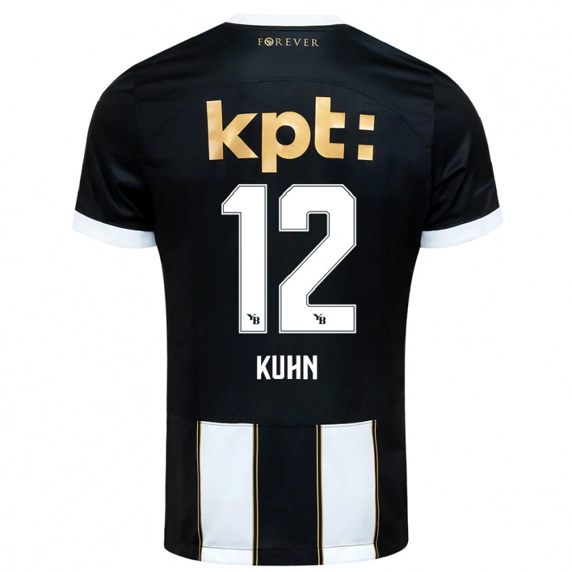 Danxen Heren Athena Kühn #12 Zwart Wit Uitshirt Uittenue 2025/26 T-Shirt België