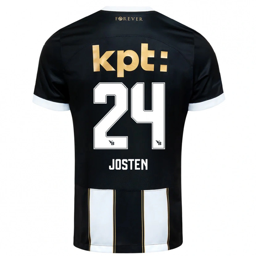 Danxen Heren Lisa Josten #24 Zwart Wit Uitshirt Uittenue 2025/26 T-Shirt België