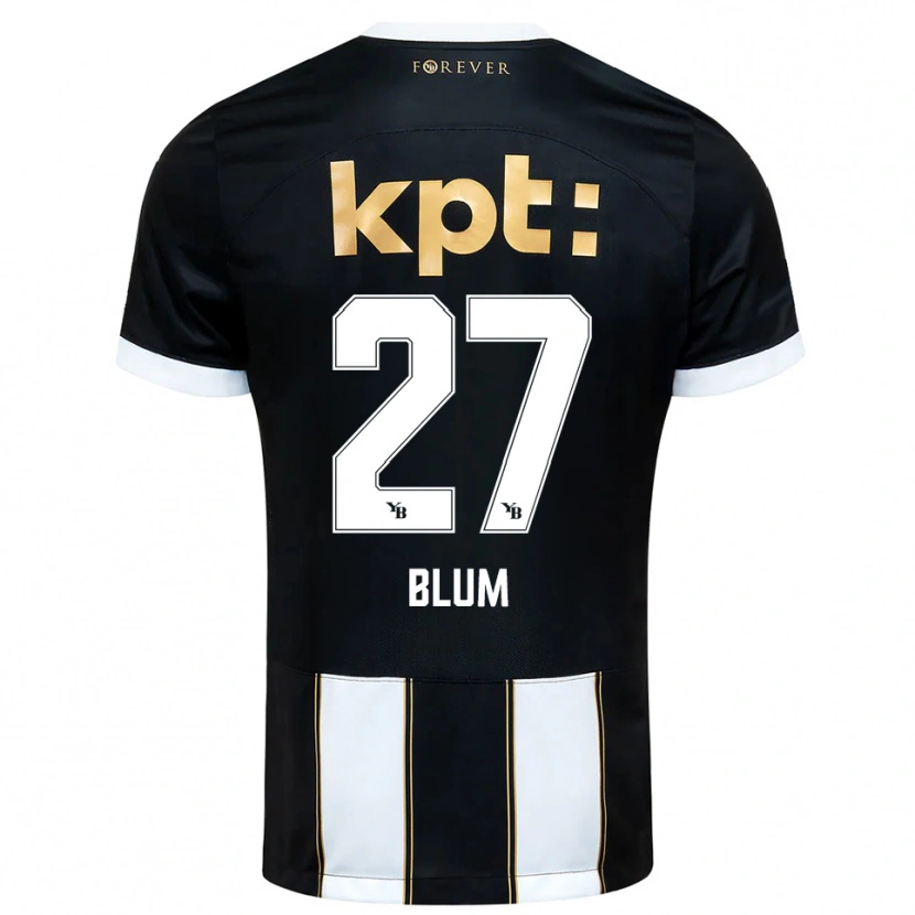 Danxen Heren Lewin Blum #27 Zwart Wit Uitshirt Uittenue 2025/26 T-Shirt België