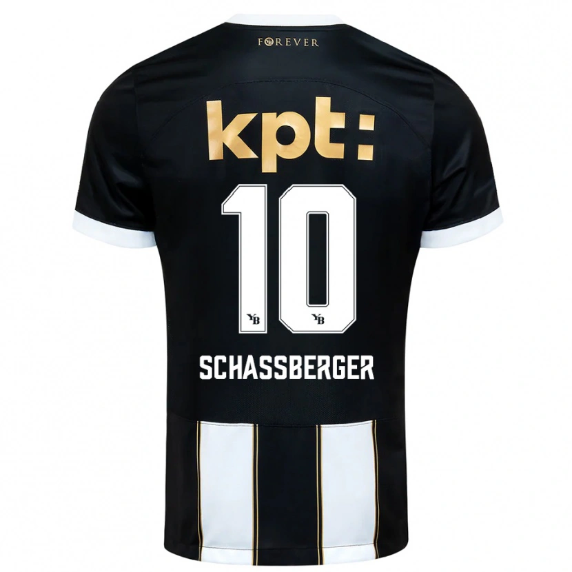 Danxen Heren Julia Schassberger #10 Zwart Wit Uitshirt Uittenue 2025/26 T-Shirt België
