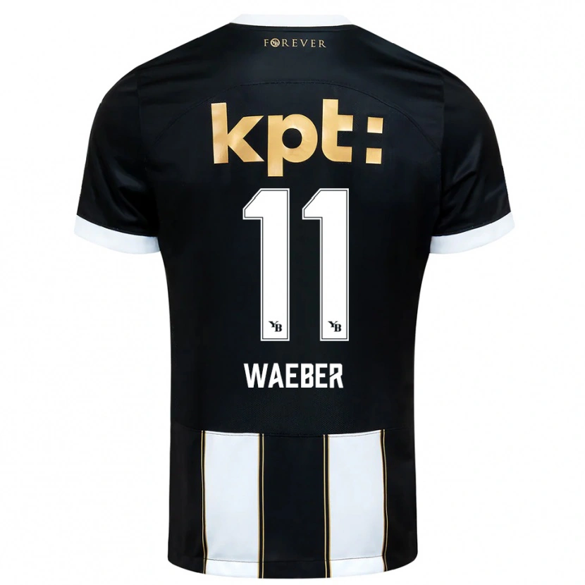 Danxen Heren Stéphanie Waeber #11 Zwart Wit Uitshirt Uittenue 2025/26 T-Shirt België