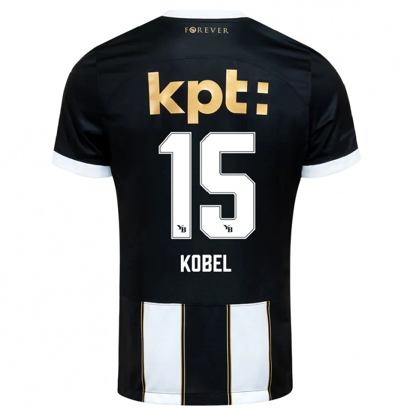 Danxen Heren Jori Kobel #15 Zwart Wit Uitshirt Uittenue 2025/26 T-Shirt België